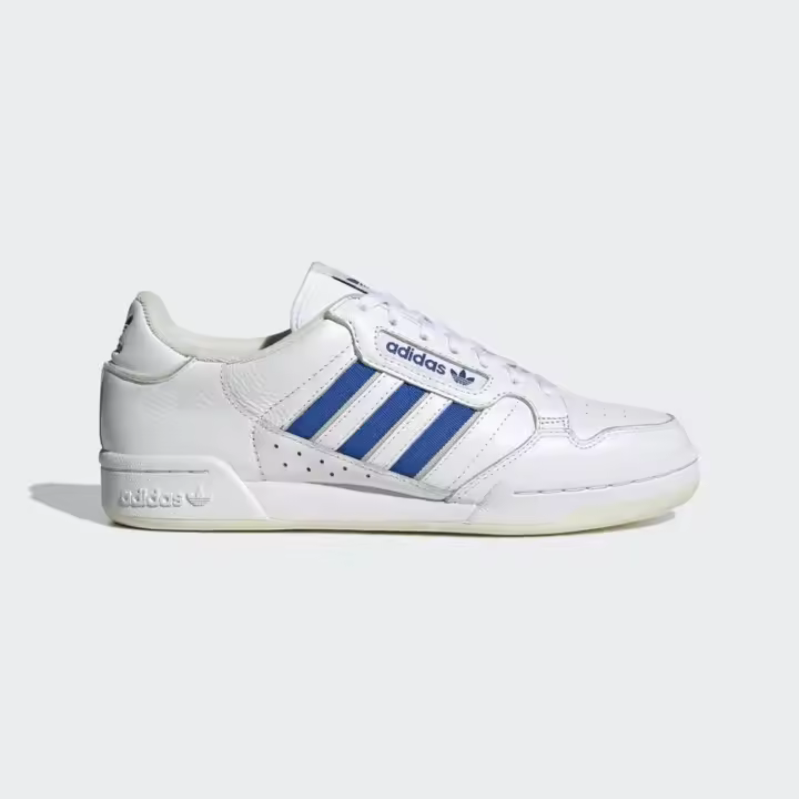 Leten Lifestyle Continental 80 Zapatos de rayas Hombre Blanco GX4468 Calcomanía - 1
