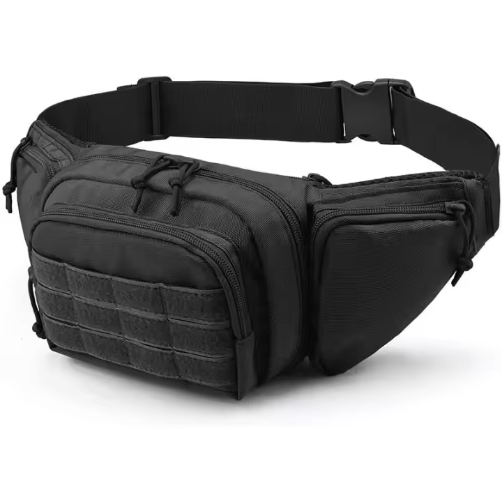 Riñonera de cintura para hombre, riñonera táctica militar para motociclista, deportes, escalada, Camping, herramienta masculina de nailon, eslinga en el pecho y la cadera - 1