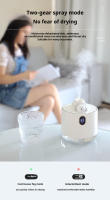 Mini humidificador para mascotas, carga USB, luz nocturna silenciosa, Gran Salida de niebla, pantalla digital grande, potencia visible - details 0