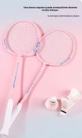 Raqueta De Bádminton Ultra Ligero Y Duradero Traje Adulto Competición Entrenamiento Bola Doble Raqueta - details 7