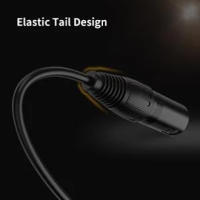 Cable XLR macho equilibrado a Jack macho de 1/8 de pulgada para teléfonos inteligentes, reproductores, PC, conexión de computadora portátil a consola de mezclas, amplificador, altavoz - details 5