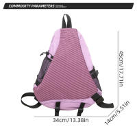 Bolsa de Montañismo Hombro con Correa Gimnasio y Moto, Gran Capacidad, para Actividades al Aire Libre, Ciclismo, Camping, Pecho Triangular, Laptop Divertida - details 0