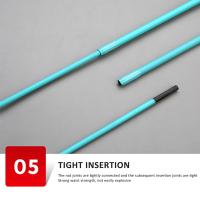 Caña de pescar de fibra de carbono, diseño ergonómico, cómoda de sujetar, adecuada para vacaciones de pescador, buen regalo - details 6
