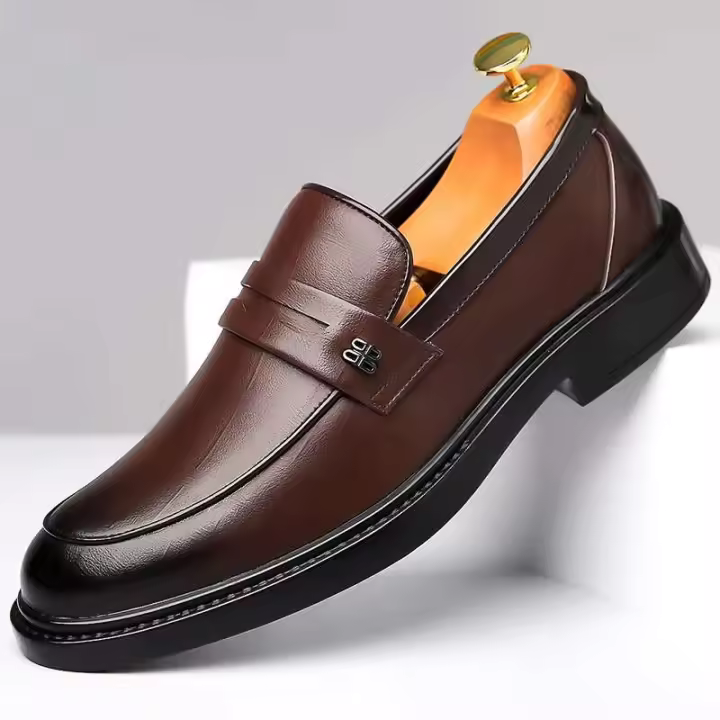Zapatos de vestir de cuero antideslizantes para hombre, estilo Oxford, de lujo, para oficina, negocios, nuevo producto, diseño 2024 - 1