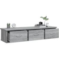 Mueble de Almacenamiento Sonoma Estera Flotante de Pared Diseño Moderno para Salón - details 1