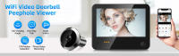 Timbre inalámbrico Ojo de gato, cámara de videovigilancia con WIFI, Radar, intercomunicador Visual gran angular de 1080 °, detección de movimiento PIR, 120 P - details 0