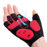 Guantes de bicicleta con almohadilla de Gel para hombre y mujer, manoplas transpirables antideslizantes para ciclismo de carretera, 5MM, 1 par - details 11