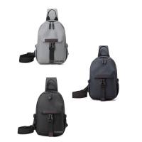 Bolso de pecho de gran capacidad para hombre, bandolera de nailon con cremallera y correa ancha, almacenamiento, bandolera multiusos, de negocios - details 1