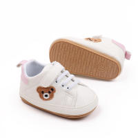 Zapatos Blancos Para Bebé Con Diseño De Oso Casual Antideslizantes Primera Caminata Para Niño Y Niña Toddler Non-slip Newborn - details 9