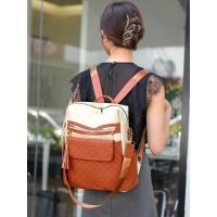 Nueva mochila para mujer con estampado de diamantes, moda simple y versátil, que mejora la calidad de la mochila de gran capacidad. - details 11