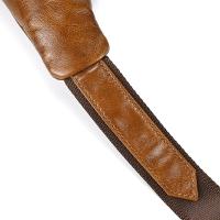 Bolso de pecho de cuero de vaca suave para hombres, paquete de pecho de cuero genuino, bandolera pequeña, bolso antirrobo, café - details 14