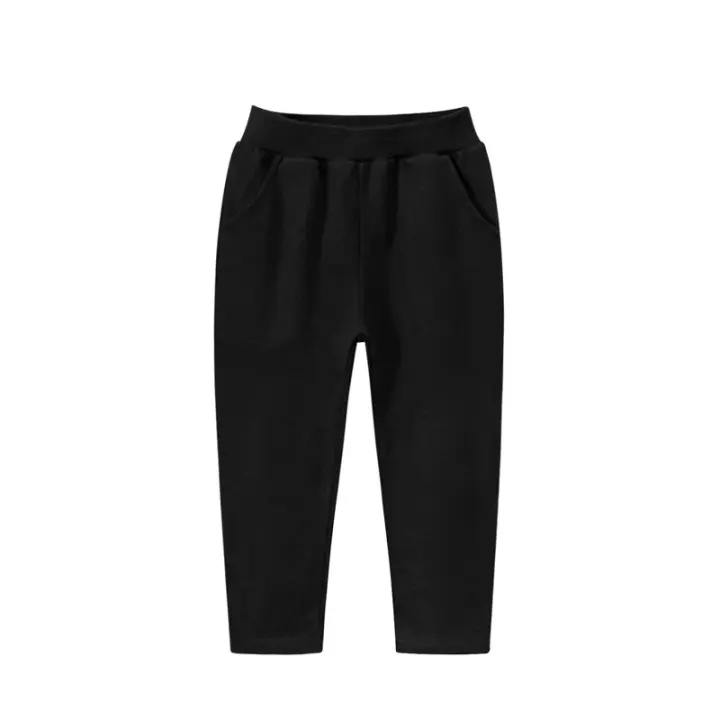 Ropa para niños otoño nuevos pantalones deportivos para niños algodón recto color sólido - 1