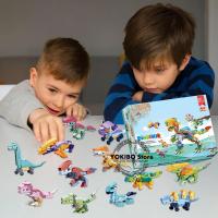 Juego de bloques de construcción de dinosaurios para niños, 12 en 1 - details 5