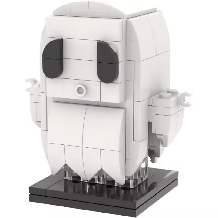Juego de bloques de construcción de Mini cabeza de fantasma de Halloween, Kit de bloques de construcción lindos creativos, regalos para niños - 1