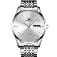 Reloj Hombre no mecánico impermeable calendario cuarzo correa de acero - details 0