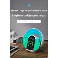 Altavoz Bluetooth Fantasía Dazzle Color Luz Ambiental Decoración de Escritorio Cargador Inalámbrico Portátil - details 2