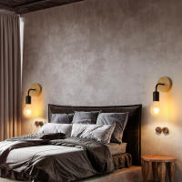 Goeco-Lámpara de Pared ajustable Para Dormitorio, Pasillo, Escaleras, Bar, color Negro, Industrial, 2 Piezas - details 5