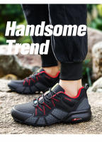 Nuevos zapatos de senderismo para hombre, zapatos de viaje de senderismo transpirables de malla, zapatos de campo traviesa para exteriores, zapatos deportivos de ciclismo de montaña - details 10