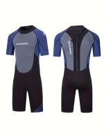 Traje de neopreno de una pieza para hombre, cálido, a prueba de frío, protección solar, manga corta, traje de neopreno para hombre - details 0