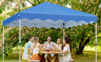 Carpa de Jardín Pop Up Ajustable de Altura 3x3M Marco de Acero Resistente a Rayos UV - details 1