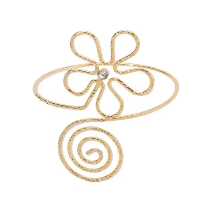 Brazalete elegante ahuecado para mujer, pulsera Learm para fiesta de graduación, joyería de rendimiento de Cosplay antideslizante ajustable - 1