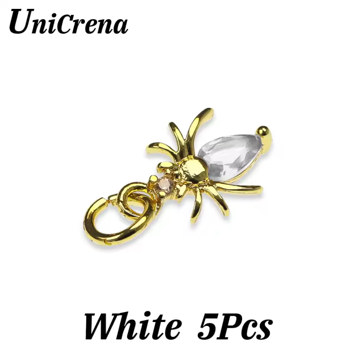 Encantos de Araña UniCrena Plata de 18K, Zirconia Cúbica, Hazlo Tú Misma Joyería - 1