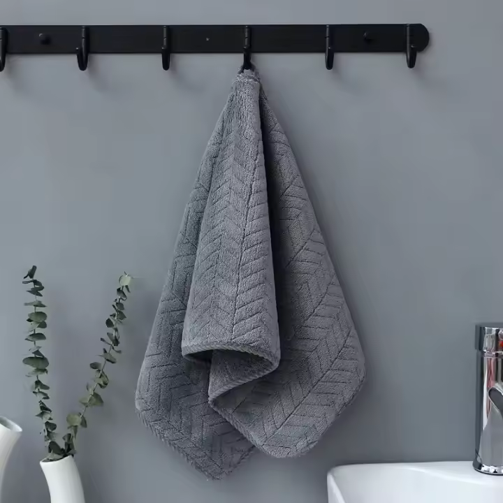 Toalla gruesa de terciopelo coral para adultos, Toalla de baño para el hogar, limpieza de secado rápido, toalla facial de microfibra - 1