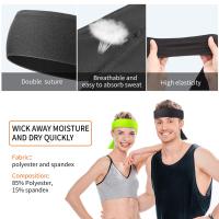 Diadema Deportiva Unisex EWENSOO 12 Piezas Absorbente de Sudor y Transpirable para Baloncesto Correr Tenis Karate Athletics - details 1