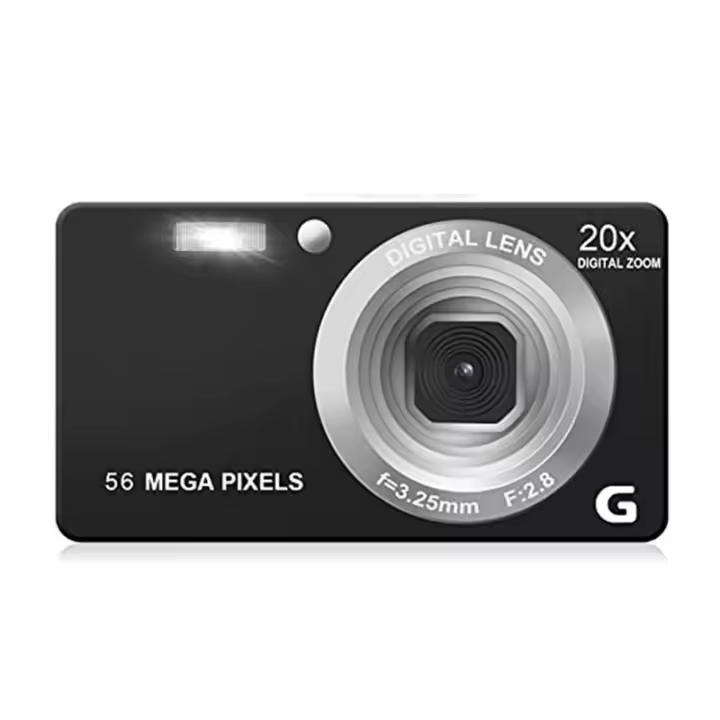 Cámara Digital 4K HD para fotografía y vídeo, autoenfoque, antivibración, 56MP, compacta, Vlogging, 3 pulgadas, temporizador - 1