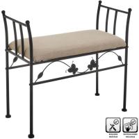 Banqueta pie de Cama de Metal Blanca de 64x68x30 cm - details 16