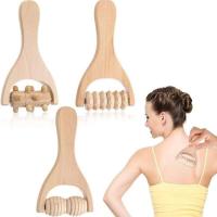 Masajeador de Musculos de Madera Pura Ligero, Natural, Cuidado de la Piel para Cintura, Muslos, Piernas, Manos, Cuerpo Completo - details 0