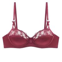 Conjunto De Sujetador Y Bragas Para Mujer En Talla Grande Con Borde De Encaje Brillante Sexy Muy Ajustado Con Anillo De Acero Suave Soporte Para Pechos Grandes - details 5