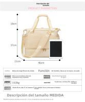 Nueva bolsa de lona impermeable, transpirable y duradera separación en seco y húmedo multifuncional deportes de gran capacidad fitness bolsa de viaje - details 1
