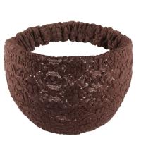 Diadema de flores de malla antideslizante con temperamento, diadema de encaje hueco, accesorios elásticos para el cabello, envoltura para la cabeza de lado ancho para mujer - details 13