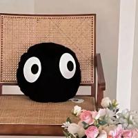 Almohada de Peluche Suave de Coal Negro con Patas Largas y Diseño de Dibujos Animados para Sofá de Casa y Cama de Coche Regalo de Anime - details 35