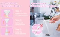 Maquinillas de afeitar eléctricas para mujer, recortadora de bikini, afeitadora inalámbrica 4 en 1 para mujer, removedor de pelo húmedo/seco con pantalla LED, kit de aseo indoloro para nariz, cuerpo y áreas íntimas - details 5
