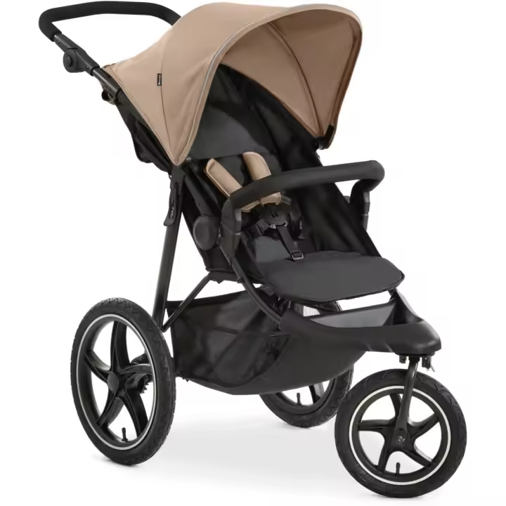 Silla de Paseo Ligera 22 Kilos Reclinable desde el Nacimiento 3 Ruedas Neumáticas UV 50+ Negro - 1