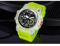 Reloj de pulsera digital LED Smael para hombres con doble tiempo 50m resistente al agua reloj de cuarzo con parada para estudiantes y jóvenes - details 16