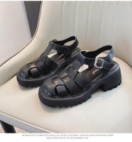 Sandalias Baotou nueva suela gruesa hueca tejida talla 4142 - details 33