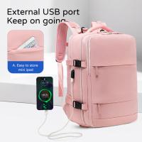 45x36x20 cabinas de avión equipaje de mano impermeable y espacioso con compartimento para zapatos y puerto USB mochila multifunción antirrobo - details 0