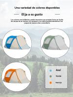 Tienda campaña montaje rapido Deportes al aire libre impermeable viajar Camping - details 2