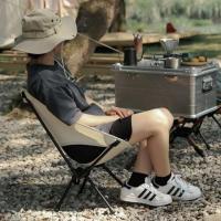 Silla de práctica plegable ultraligera portátil con forma de luna para acampar al aire libre, desmontable, para pesca en la playa, y pequeña silla para pícnic - details 20