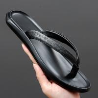 Zapatillas de Hombre para el Verano Estilo Plano de Piel de Vaca con Clip de Dedos para Uso al Aire Libre y Playa - details 4