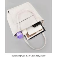 Bolso Bandolera Grande Mujer Beige - Universidad, Escuela, Trabajo, Viajes - details 3