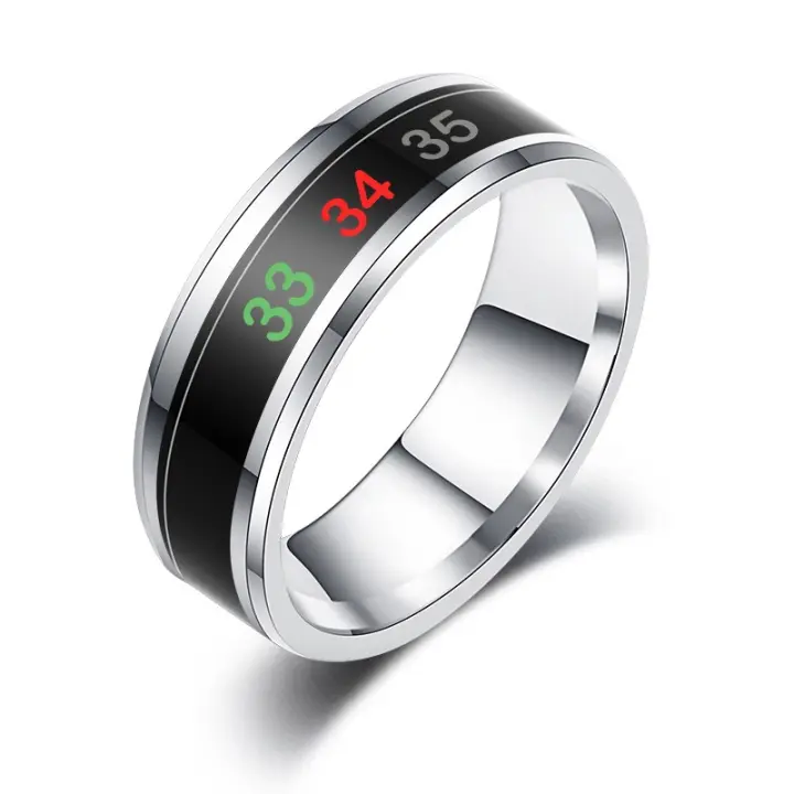 Anillo de temperatura Anillo que cambia de color de temperatura corporal Anillo para hombres y mujeres - 1