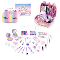 Conjunto de Maquillaje Infantil with Estudio de Unicornio, Juego de Maquillaje de Imitación con Labial y Esmal - details 2