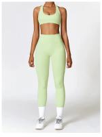 Mallas de Yoga de cintura alta para mujer, pantalones de secado rápido para ejercicio físico, ropa deportiva para gimnasio - details 7
