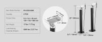 SucceBuy RV Jacks de soporte deslizables, capacidad de 5000 libras cada uno, estabilizadores ajustables de 20 "-48", soportes deslizantes de alta resistencia para RV, caravana, remolque de viaje, juego de 2 - details 6