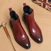 2025 nuevo vestido de negocios Oxford moda Formal cuatro estaciones hombres Botines de cuero genuino zapatos - details 2