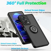 KEYSION-funda mate para Redmi Note 12 Pro + 5G, silicona transparente + soporte de anillo de PC, funda de teléfono a prueba de golpes para Xiaomi POCO X5 Pro 5G - details 4